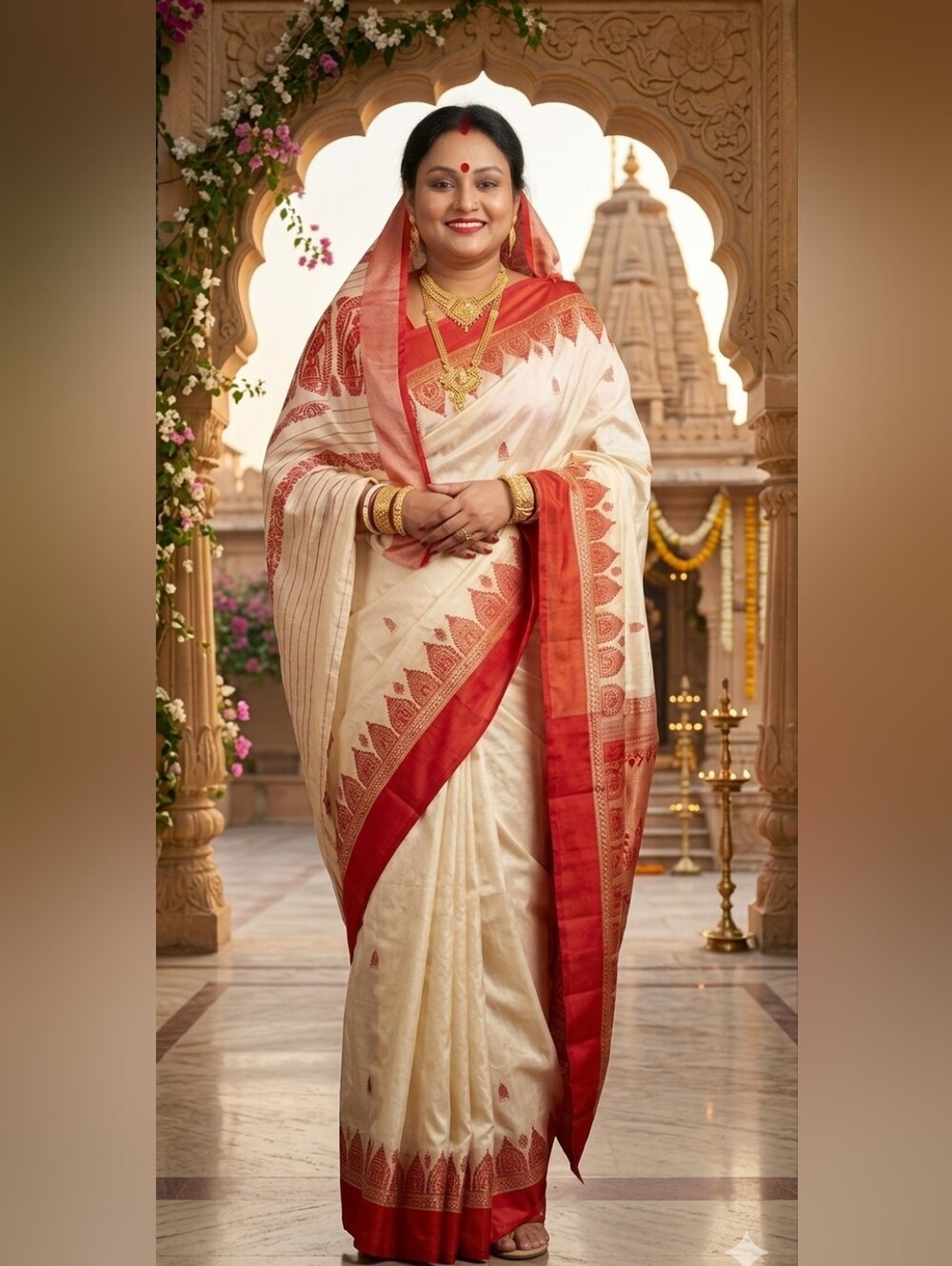 Women Pure Gorod Silk Saree Festive Handloom Royal